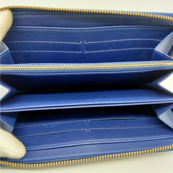 Louis Vuitton Royal Blue Vernis Long Zippy Wallet - Picture 4 of 9
